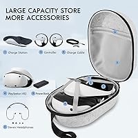 Vista 3 de sarlar Hard Carrying Case Compatible with Playstation VR2 Gaming Headset and Touch Controllers Accessories, PS VR2 Portable Case Suitable for Travel
