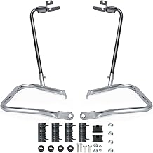 MoKitDora Touring Rear Saddlebag Bracket Guard Bars Compatible with 2014-up Harley Street Road Glide Electra Glide Road King, Chrome
