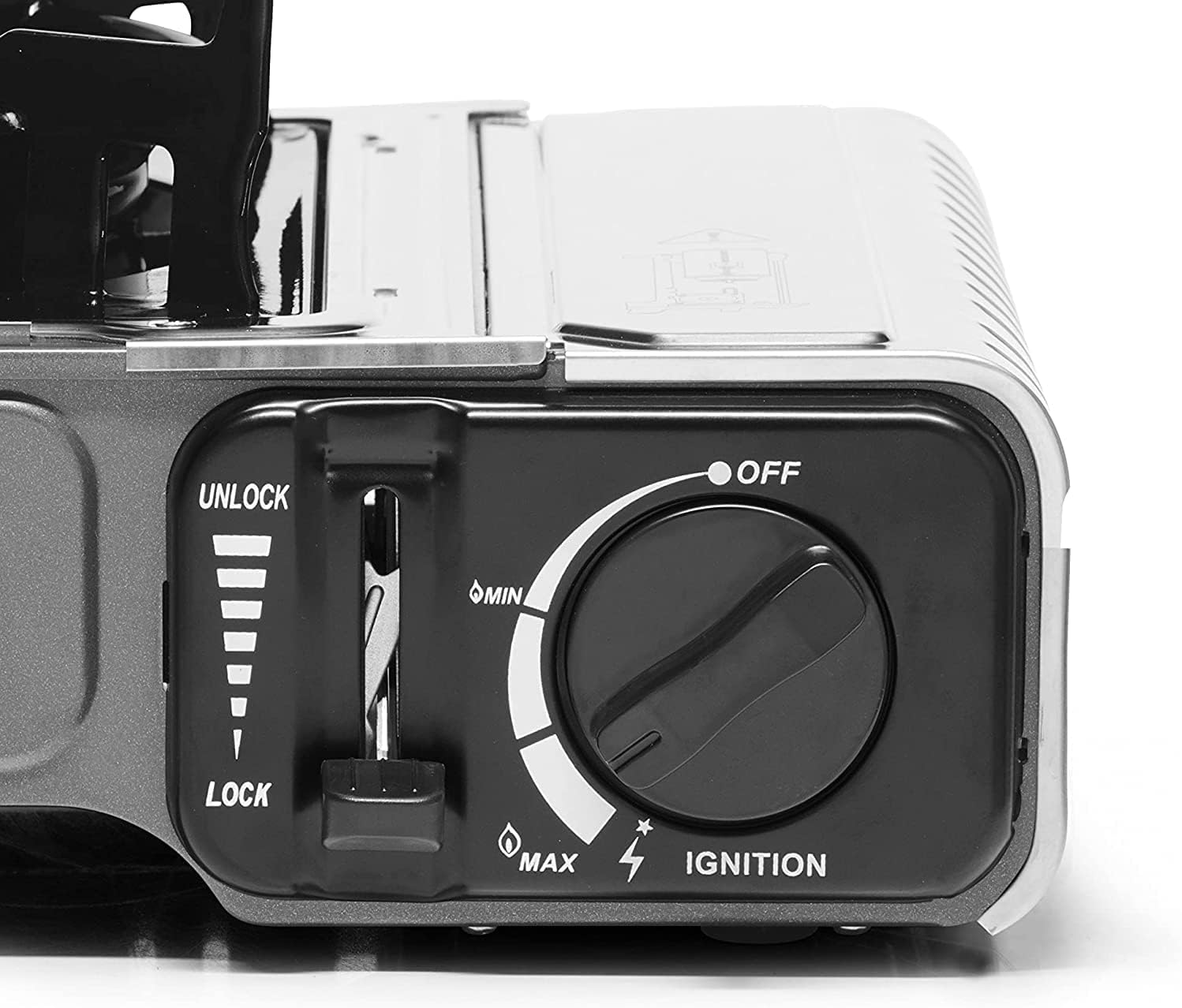 Hornillo de Camping Portátil 2200 W con Encendido Piezo – Cocina de Gas Butano Compacta para Camping, Camper y Emergencias, Compatible con Cartuchos CP250 y Maletín de Transporte