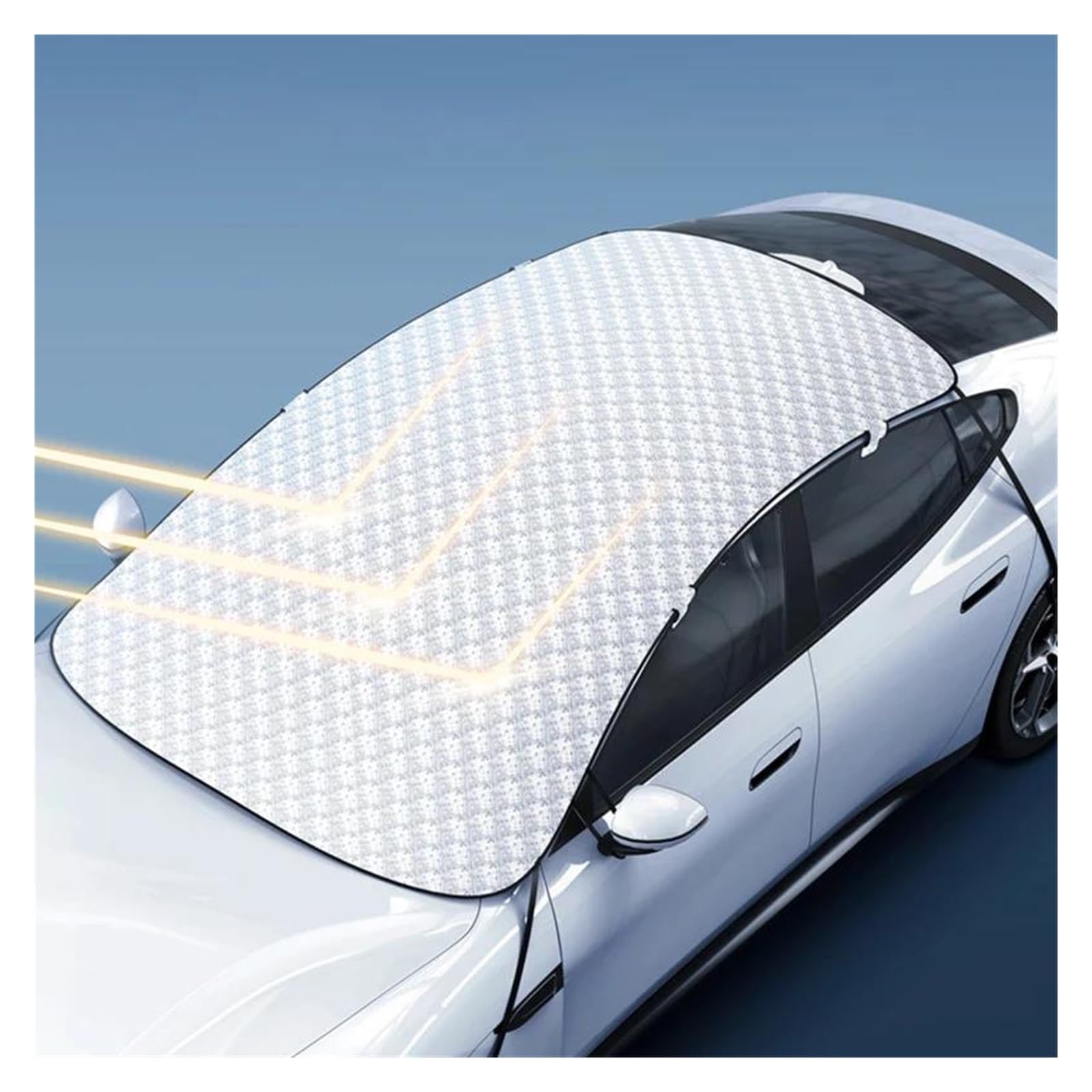Copinverno Ertura per Parabrezza Auto Aggiorna Le coperture per Auto Protezione per la Copertura della Neve per Il Sole Automatico Adatta per berlina SUV Accessori Antipioggia per la Pioggia