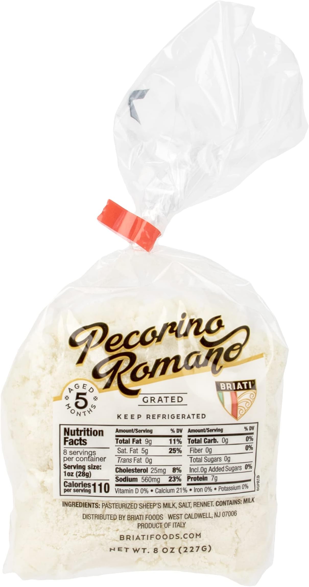 Rio Briati Pecorino Romano Grated Bag, 8 oz