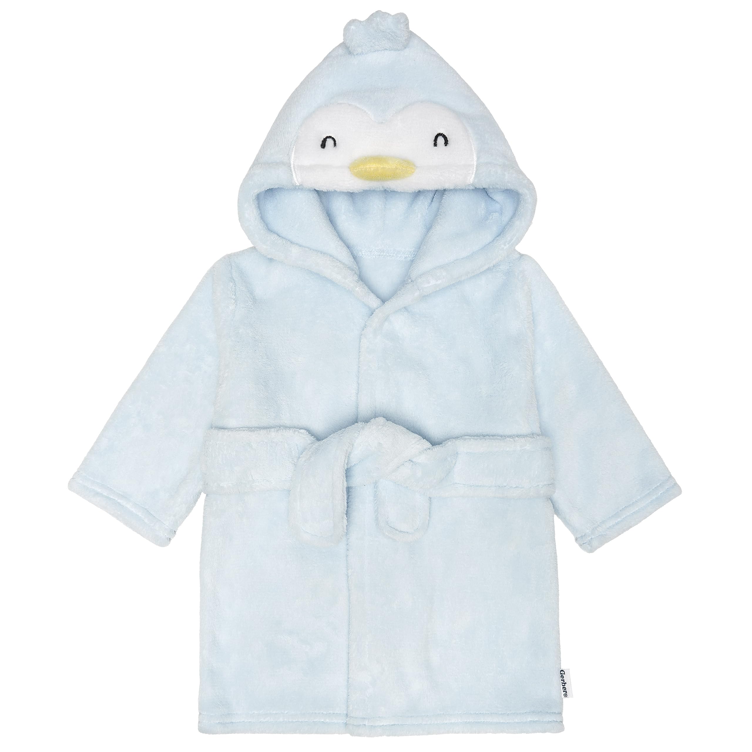 Unisex Baby Plushy Soft Hooded Animal Character Bathrobe