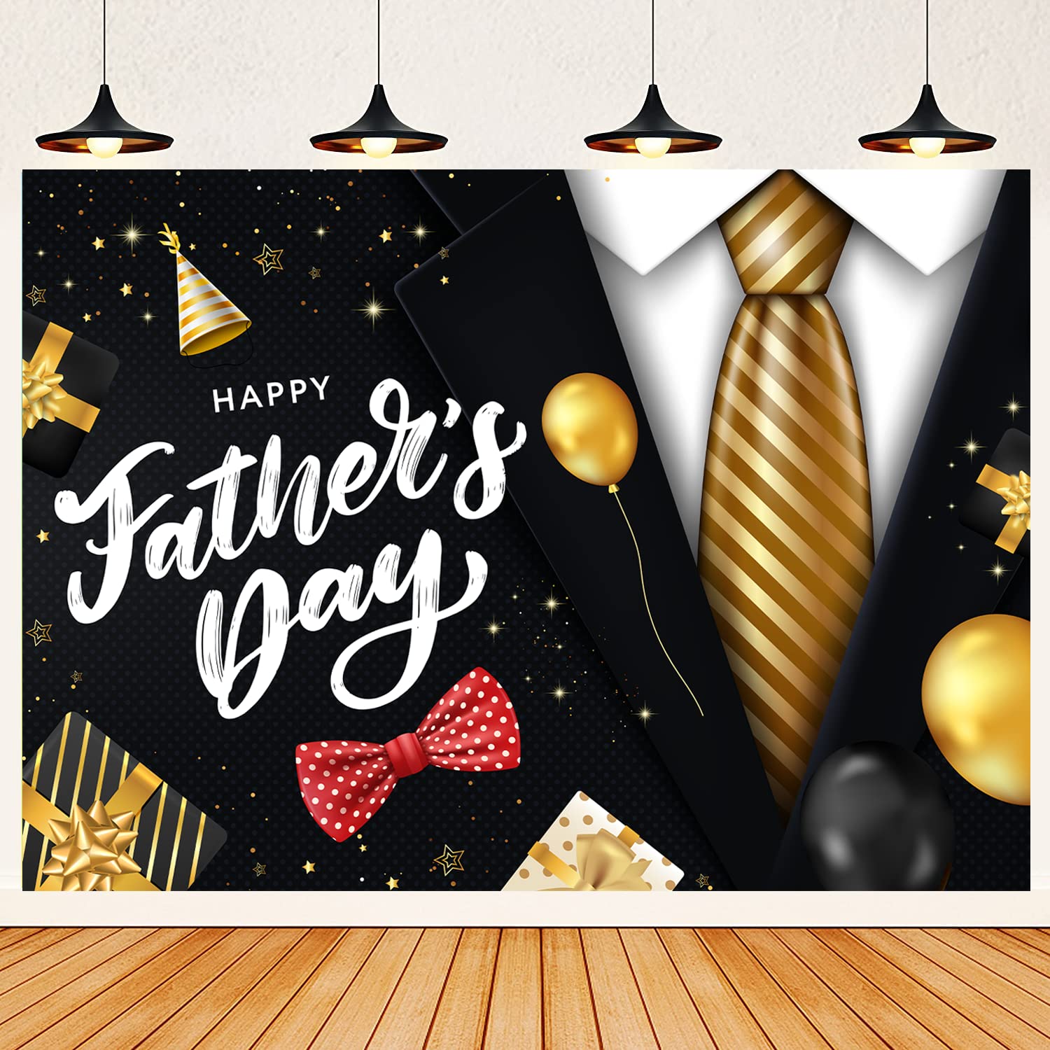 INNORU Happy Birthday Dad Hintergrund – 1,8x1,2 M, Vinyl, Für Vatertag & Geburtstagsparty
