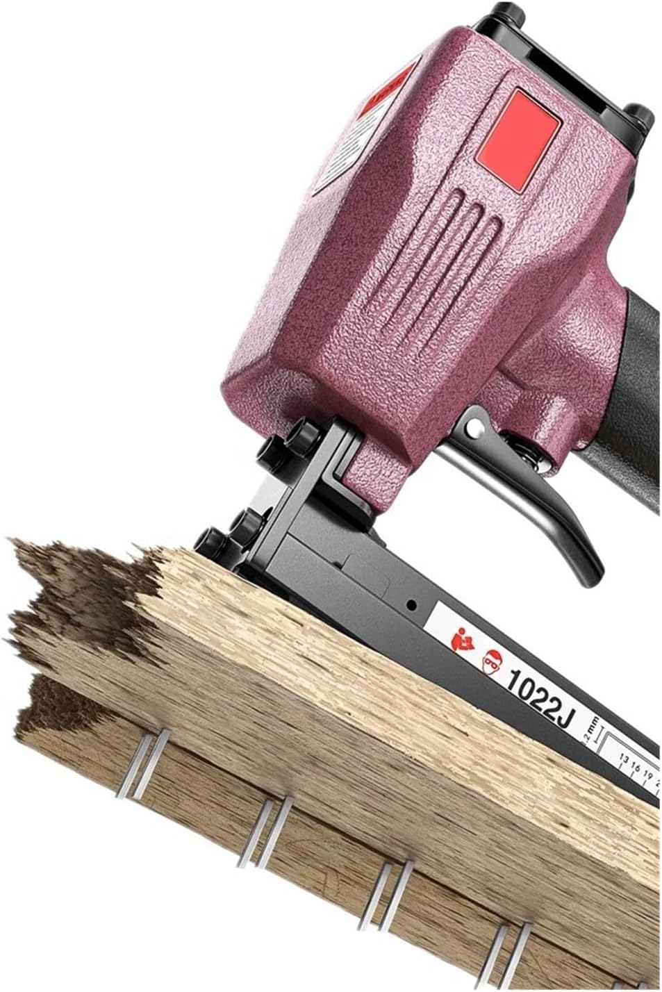 Pneumatic Stapler ，Powered Upholstery Stapler 1022J Stapler 10~22mm Length Pneumatic Nailer 18 Gauge Air Nail Gun Air Stapler
