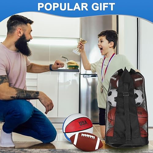 Miniatura 5 de Juego de 36 pelotas deportivas a granel para Navidad, tamaño oficial, baloncesto, fútbol, voleibol, fútbol, parque infantil, equipo deportivo para