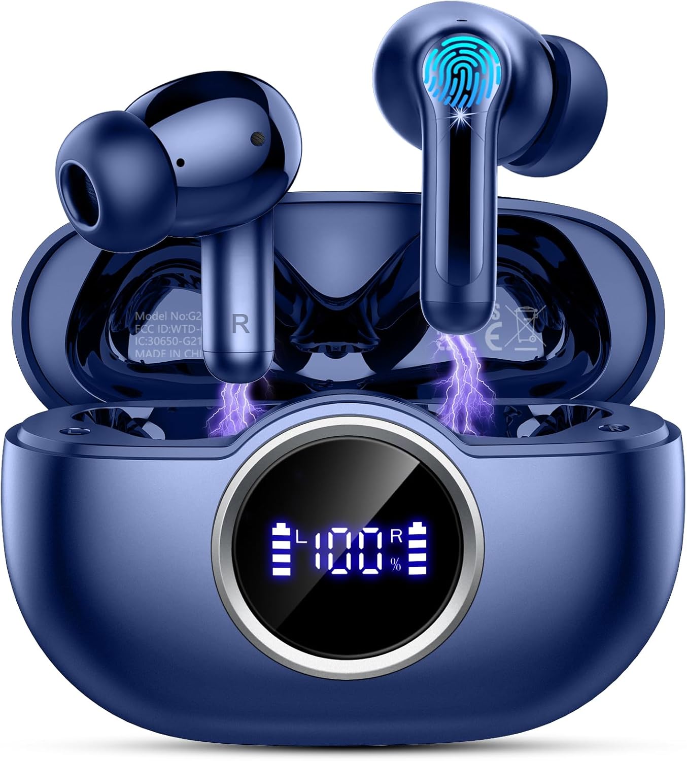 Wireless Earbuds, Bluetooth Headphone Bass Stereo Ear Buds，QSR-G21-14