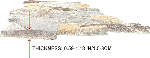 Miniatura 6 de Paneles de revestimiento de pared de piedra sintética  Revestimiento de pared FRP 3D para interior o exterior Panel de revestimiento de piedra