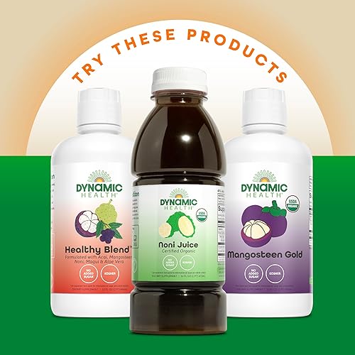 Miniatura 6 de Dynamic Health Mezcla de Graviola  Jugo formulado con graviola 100 orgánica mangostán aloe vera y nopal  Vegetariano sin gluten ni BPA  32 onzas