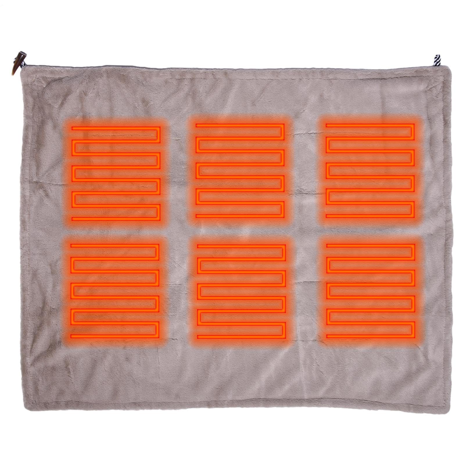 Scialle Riscaldante Avvolgente Portatile Plaid Scialle Portatile Lavabile | Coperta riscaldata elettrica avvolgimento portatile, per esterni, interni, casa, ufficio, campeggio, escursionismo, pesca