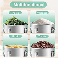 Vista 4 de Recipiente hermético de acero inoxidable 304, recipientes de almacenamiento de alimentos de 21L/5.5 galones, cubo de metal de 38 libras, con tapas