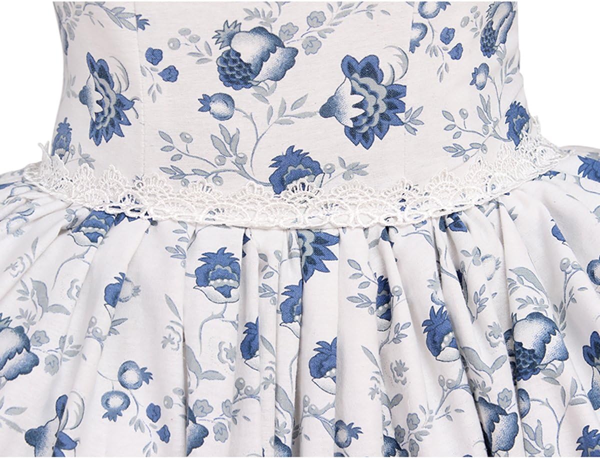 1791's lady Women's Victorian Rococo Dress Inspiration Maiden Costume - Image 5