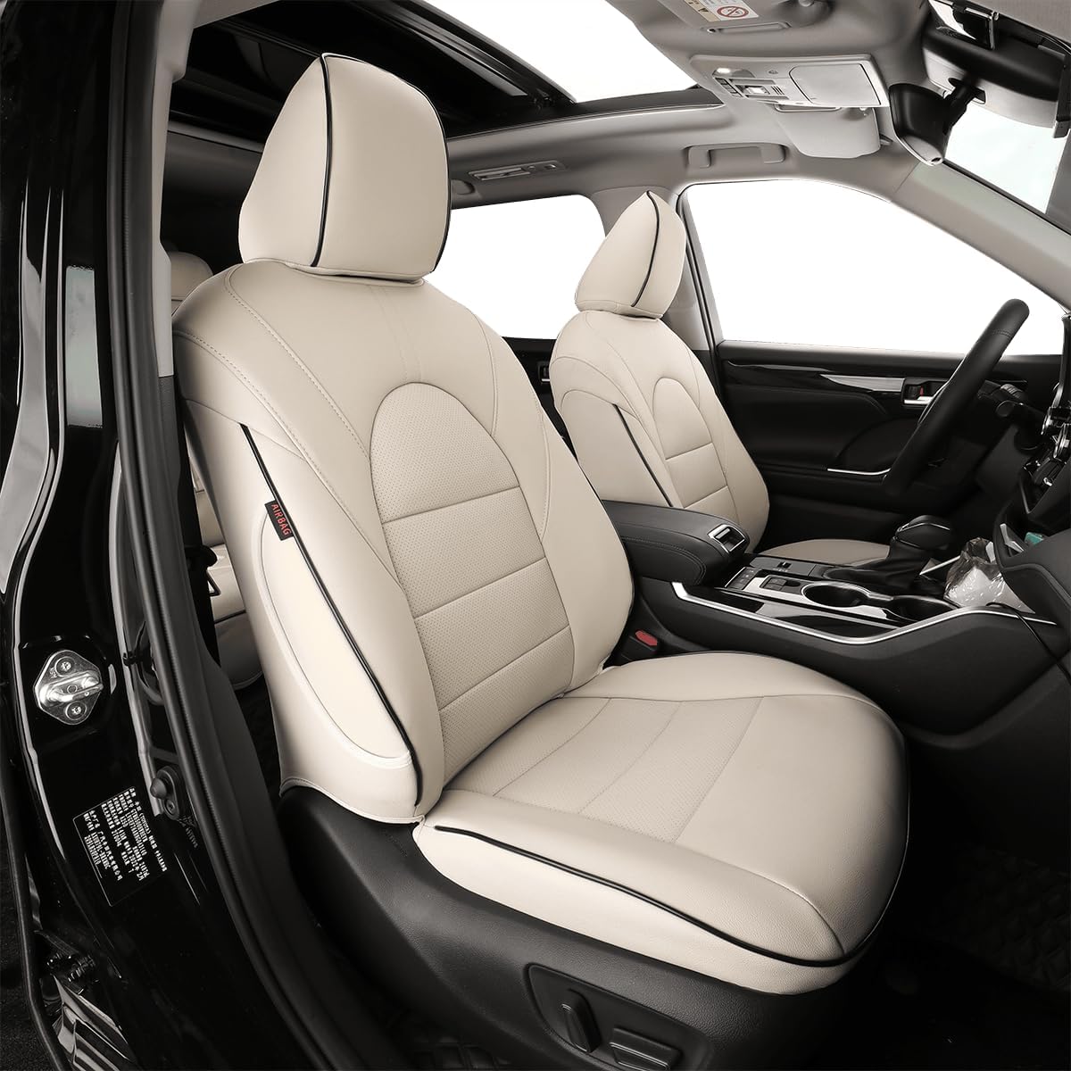 EKR Traverse Seat Covers for Chevrolet Traverse L/LS/LT 2018-2023 & Limited LS/LT 2024,2nd 40/60 Split,8 Seats, Car Seat Cover Full Set for Trucks SUV,Neoprene(Black)