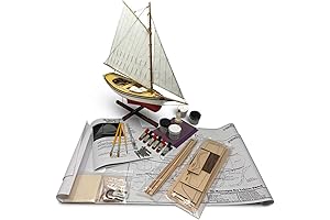Midwest 951 Muscongus Bay Lobster Smack: Intricate Model Boat Building Kit for Adults