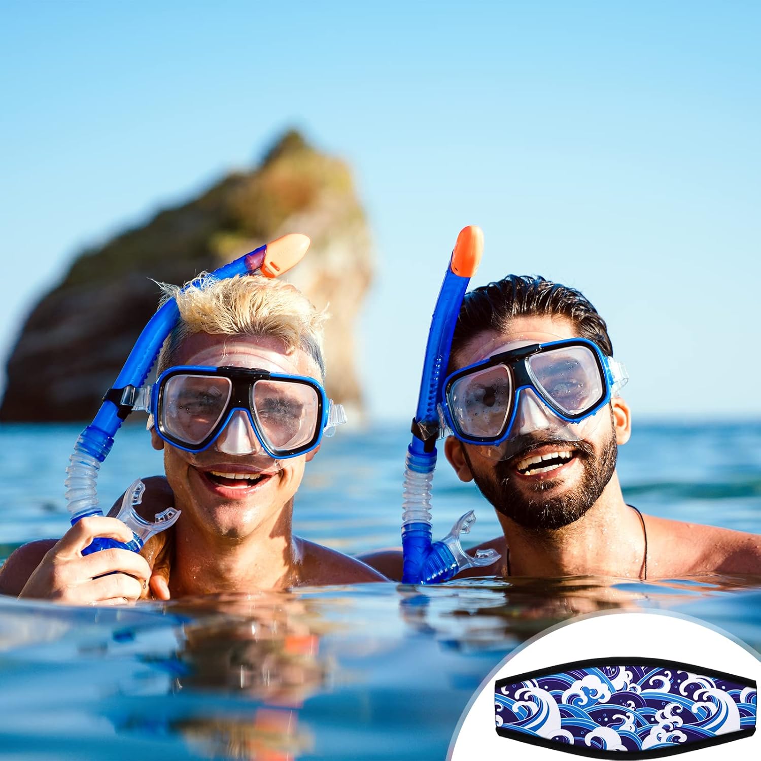 Hungdao 6 Pcs Diving Mask Strap Covers Neoprene Cover Goggle Strap for Dive and Snorkel Masks - Image 5