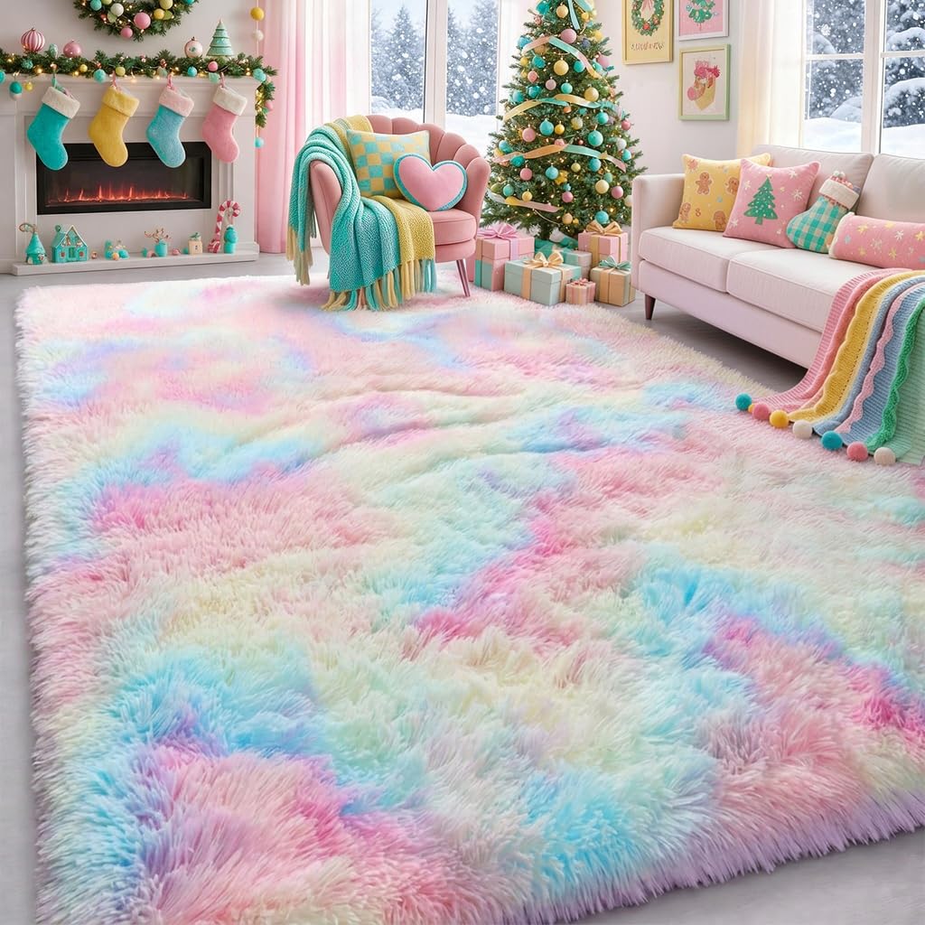 Pastel 8x10 Rainbow Large Area Rugs