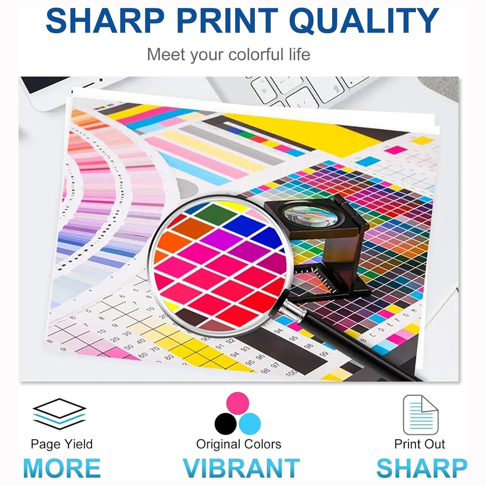 Fabater – Set Di 4 Testine Di Stampa Sostitutive Per Designjet 100, 110, 111, 500, 510, 800, 813, 850 – Colori M, K, C, Y – In ABS, Stampa Chiara E Affidabile