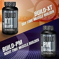 Vista 5 de Build-XT Muscle Builder - Suplemento diario de construcción muscular para crecimiento muscular y fuerza, con potentes ingredientes Peak02 y ElevATP
