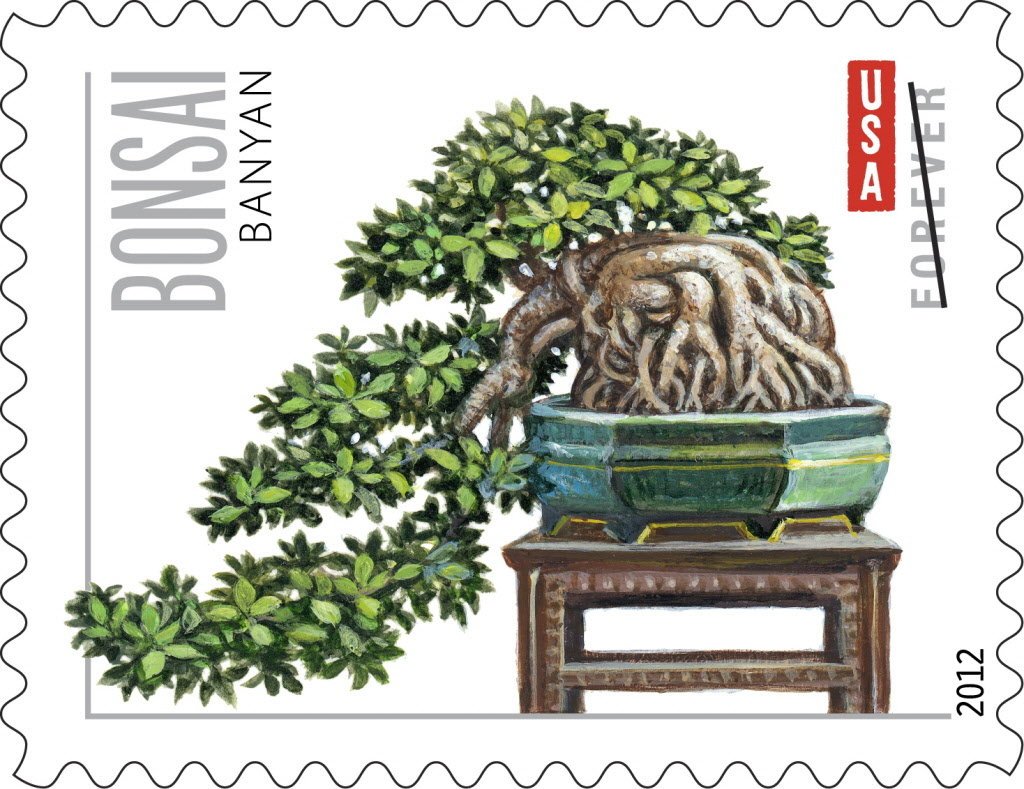 Amazon.com: Bonsai Tree Booklet Pane of 20 x Forever Stamps Scott