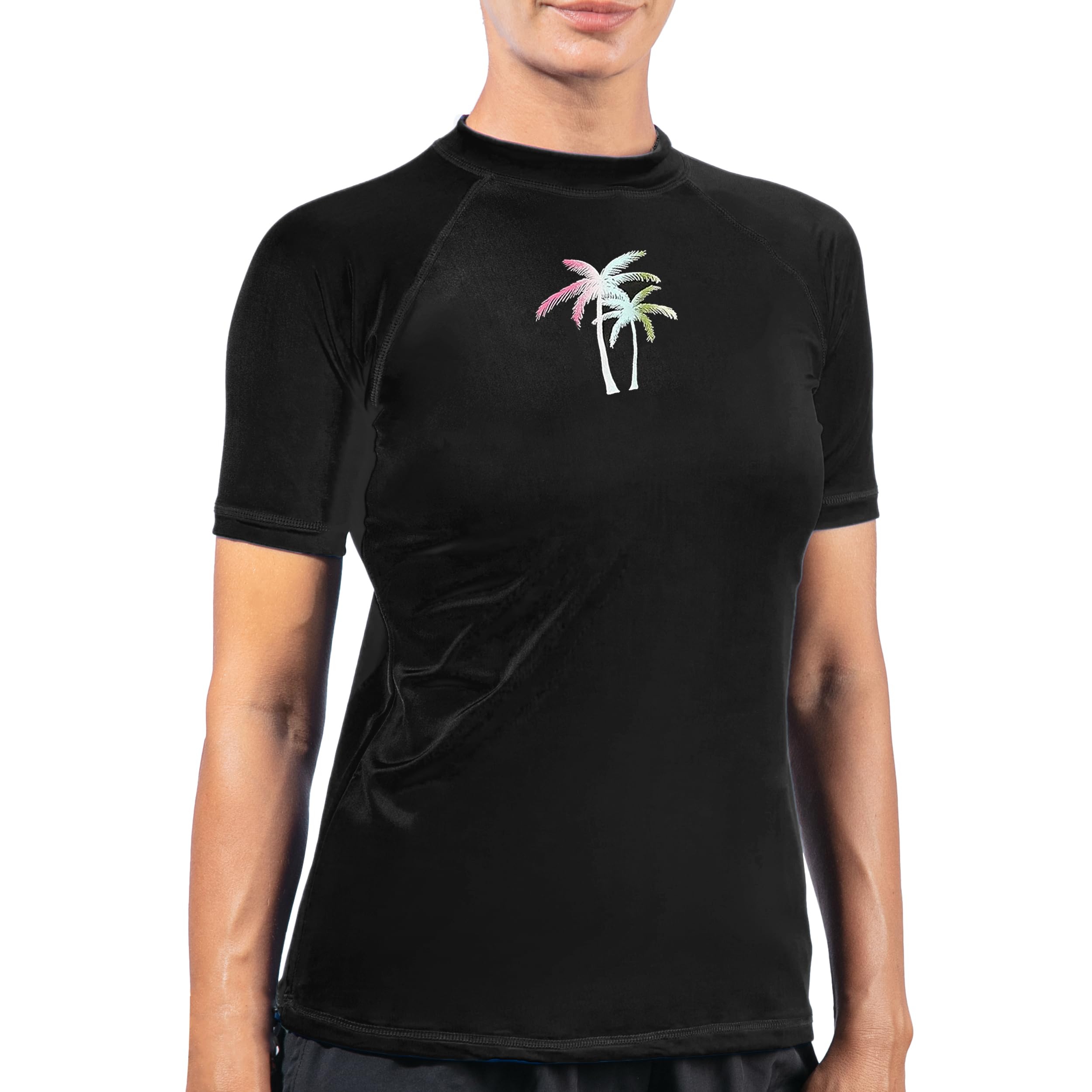 kanu surf Women's Hayley UPF 50+ Short Sleeved Active Rashguard and Workout Top-picture-52