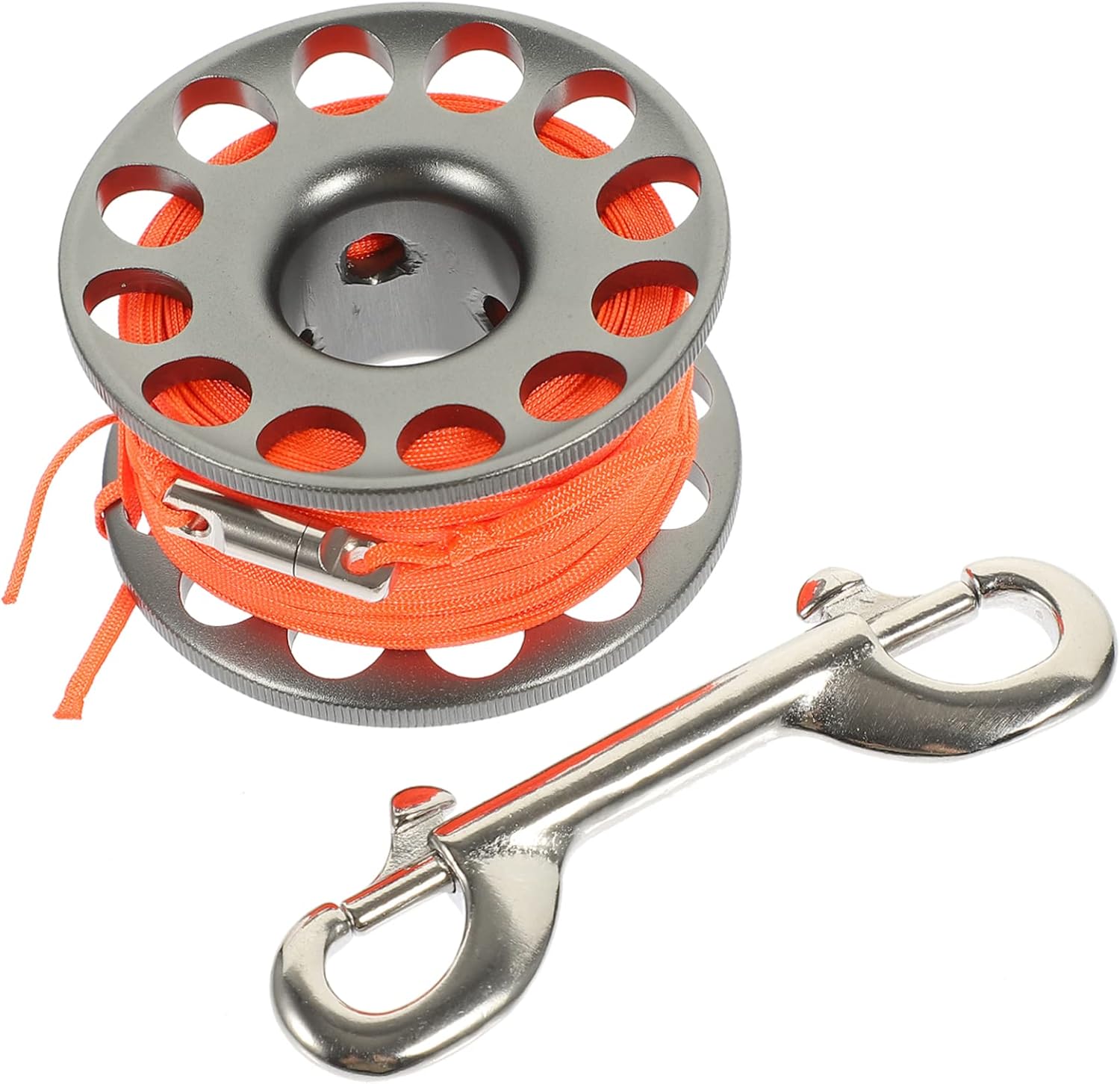 1roll Portable Diving Finger Spool Reel Scuba Diving Equipment Sturdy Clip for Snorkeling Cave and Technical Activities