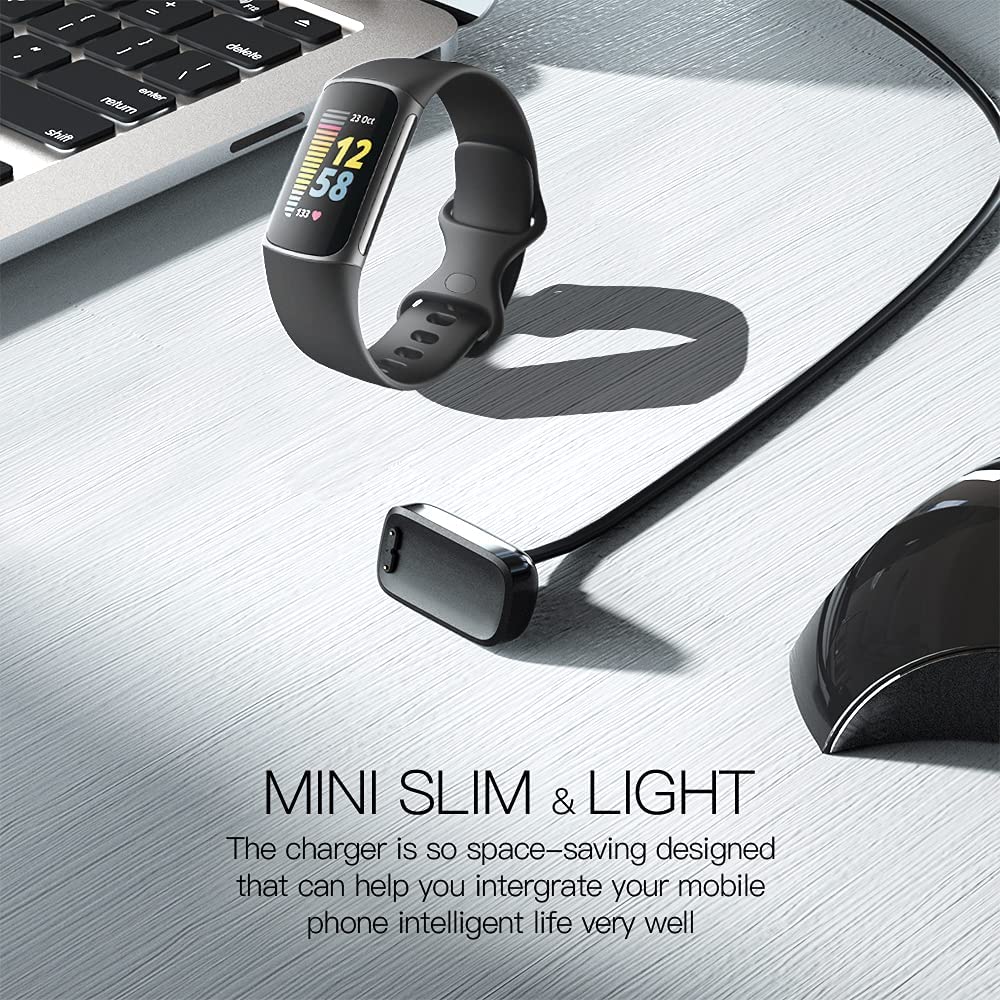 TUCANA Compatibile Per Fitbit Charge 5 / Luxe Cavo Di Ricarica USB Di Ricambio Per Charge 5 / Luxe (confezione Da 2, 1m+0,5m - 2