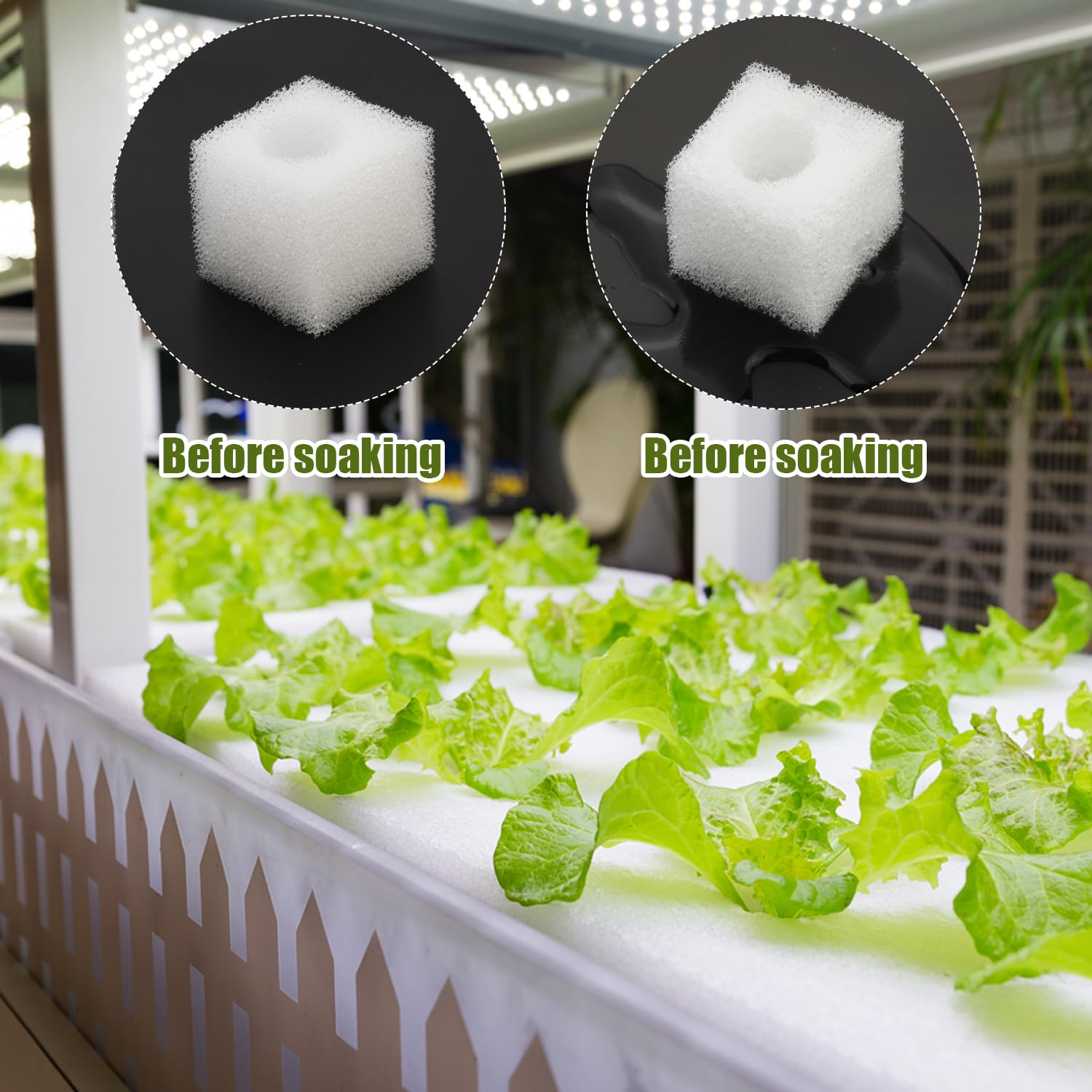 Lot De 400 éponges Hydroponiques Pour La Croissance Des Plantes, Outil