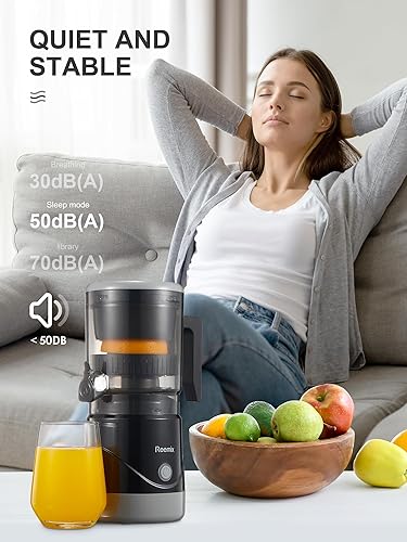 Miniatura 5 de Reemix Exprimidor eléctrico de cítricos para naranja, limón, pomelo, operación con un toque, portátil con cepillo de limpieza