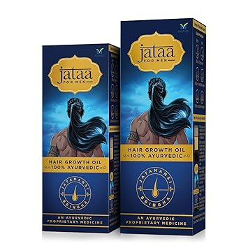 Marico Jataa For Men Hair Growth Oil | Ayurvedic oil for Hair growth and Hair fall reduction | 100ml & 200ml (Saver Pack)