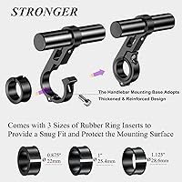 Vista 4 de BRCOVAN Aluminum Alloy Handlebar Extender Extensions with 4'' Long Cross Bar, Fit Handlebars 0.875'' / 1'' / 1.125'' / 1.26'' in Diameter, for Bike