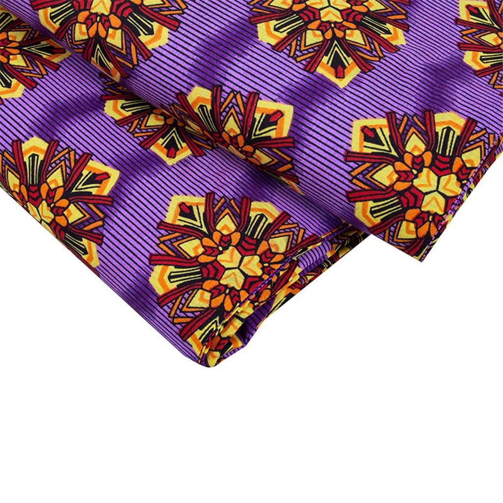 Tessuto stampato africano Dacron Tessuto geometrico africano Tessuto stampato fronte-retro Tessuto for abbigliamento moda africana