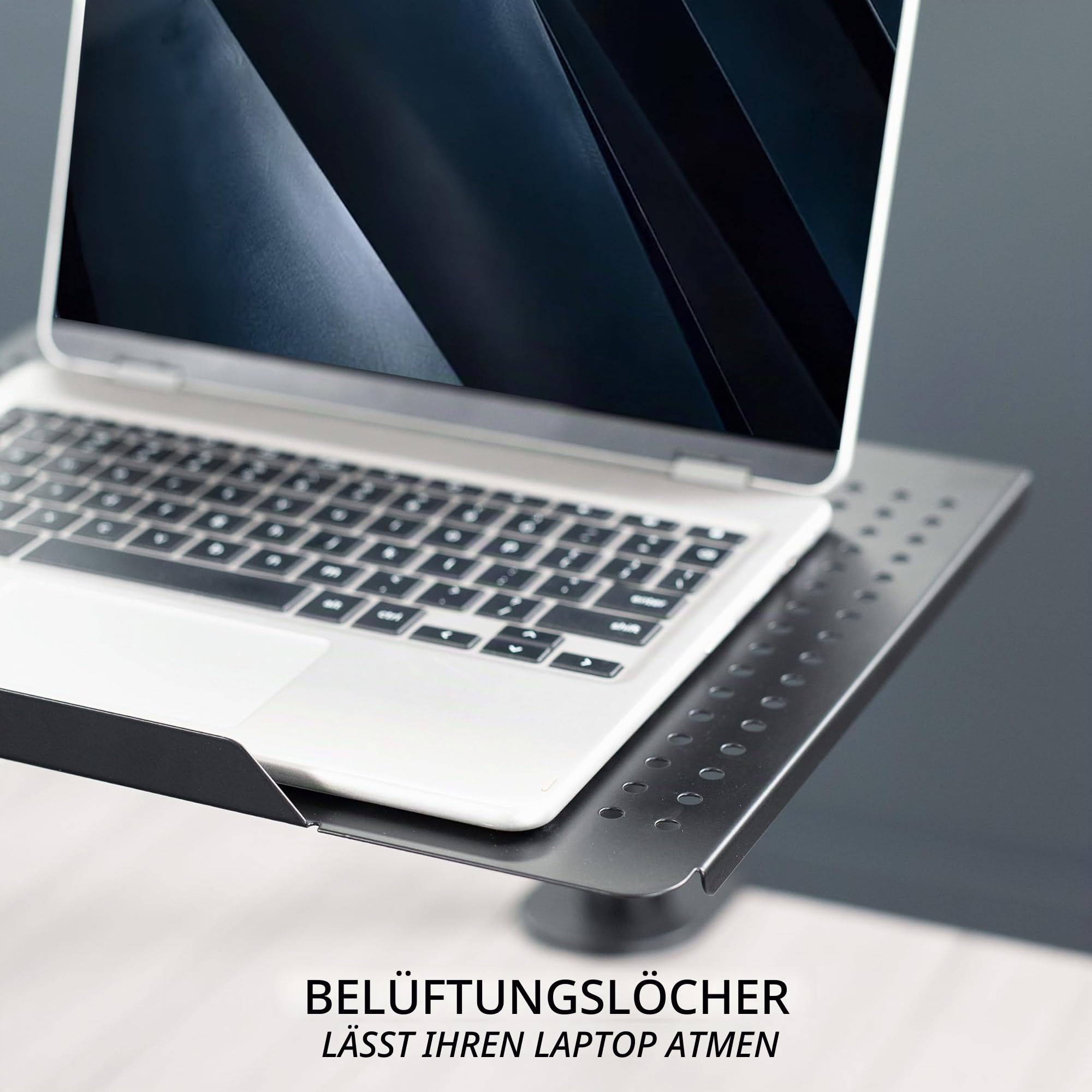 VIVO Einzel Laptop Notebook Tischständer montieren - voll einstellbare Verlängerung mit c Klemme (Stand-v001l)
