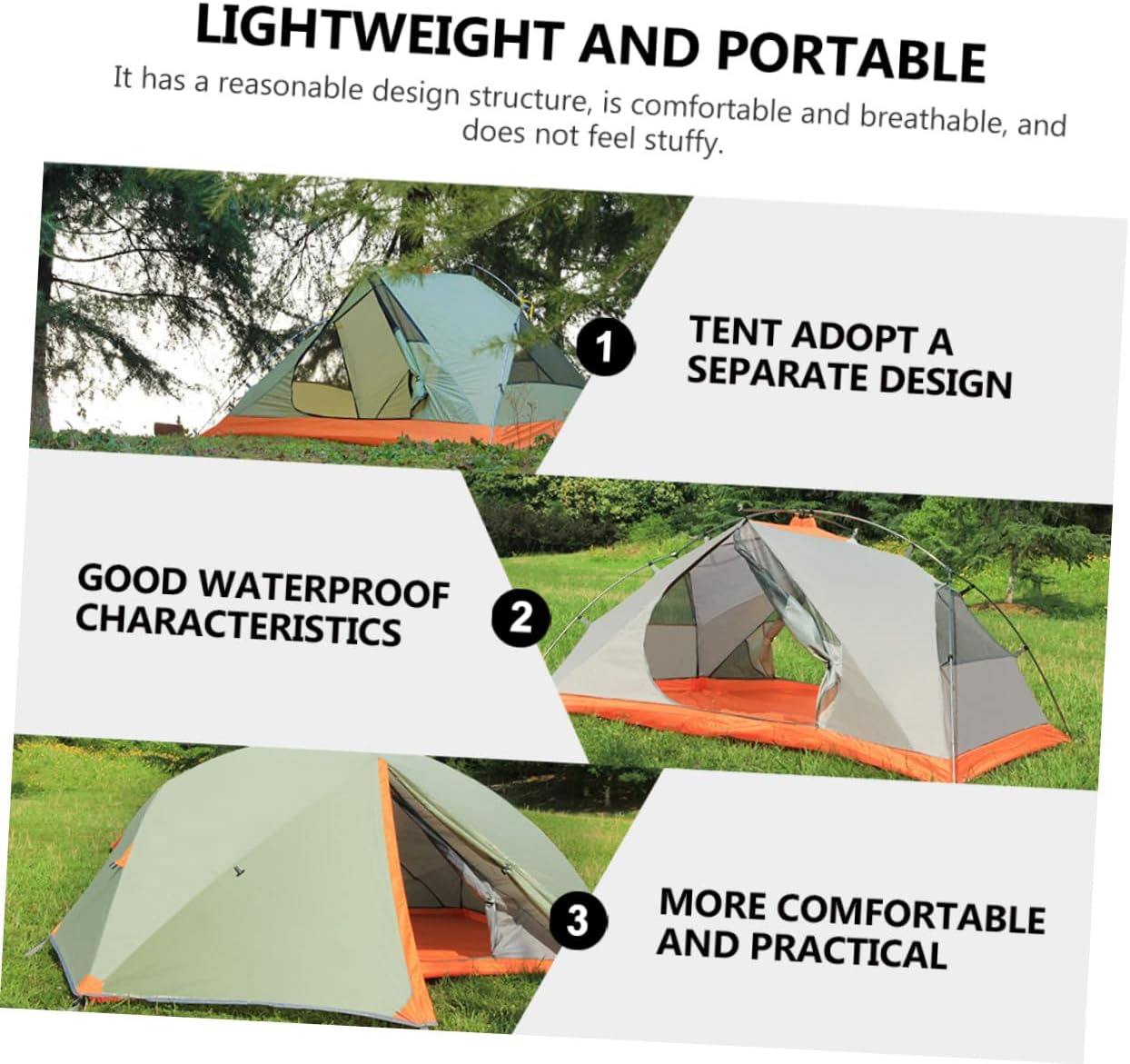 Double-Layer Aluminum Pole Tent Waterproof Camping Shelter Rainproof Outdoor Tent for Two Persons Travel and Hiking Shelter