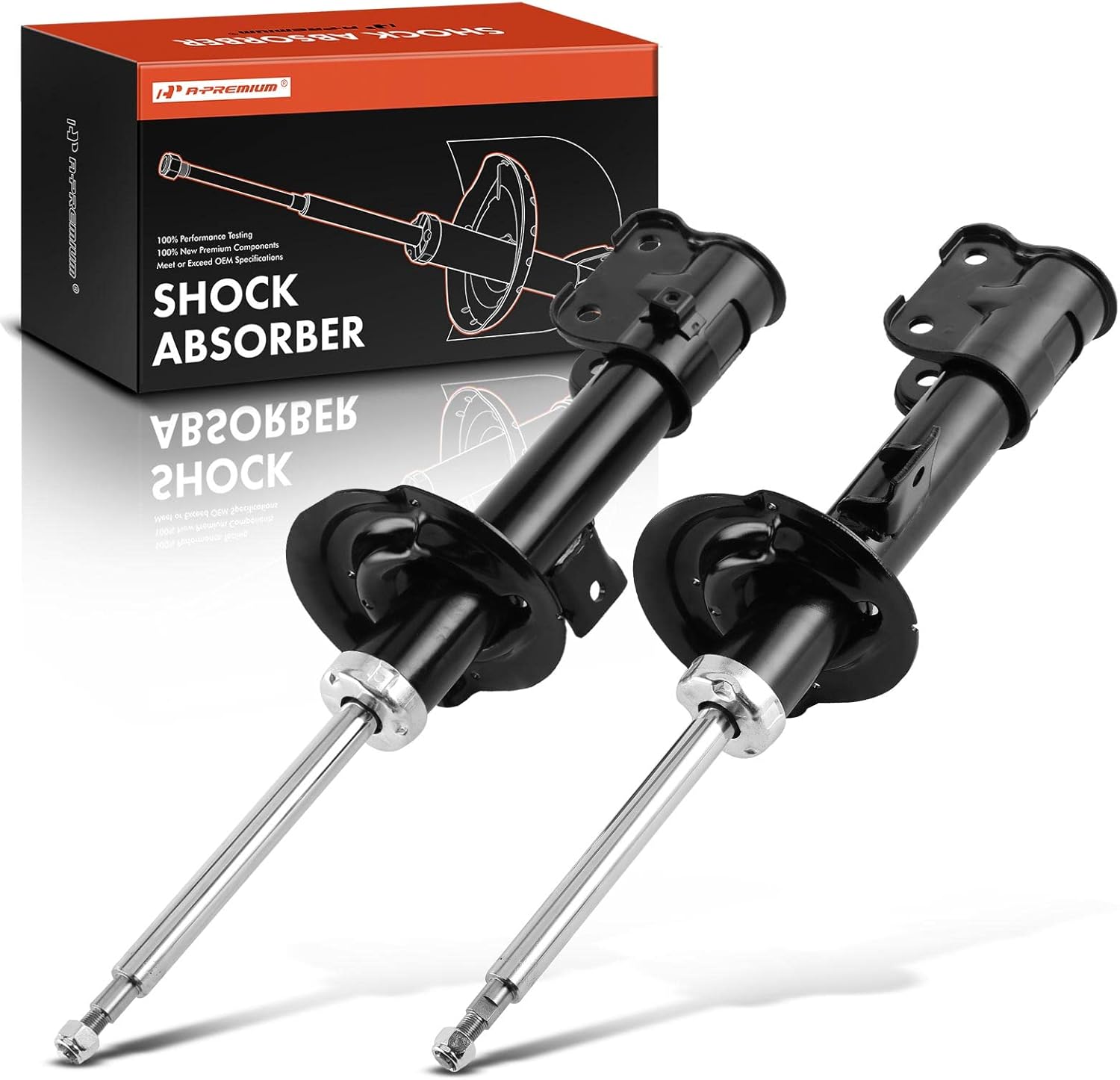 A-Premium Front Shock Absorber Compatible with Kia Sorento 2014-2015 & Hyundai Santa Fe, Santa Fe Sport 2013-2018, Driver and Passenger Side