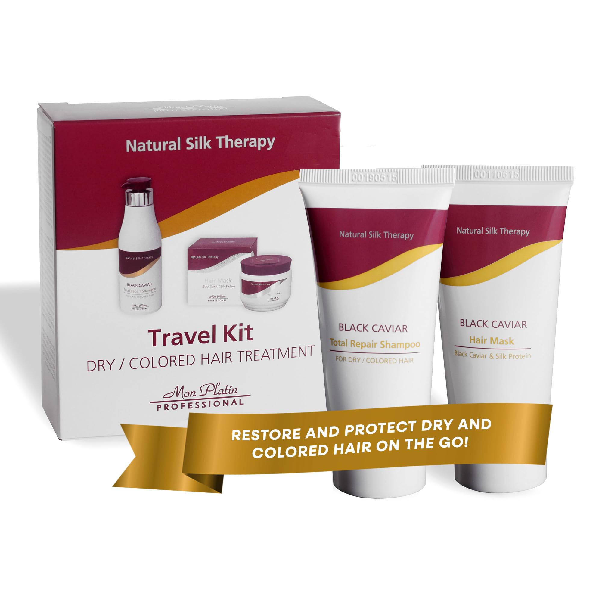 Mon Platin Dry/Coloured Hair Treatment Travel Kit, Multi-colored, 30 ml (Pack of 1)