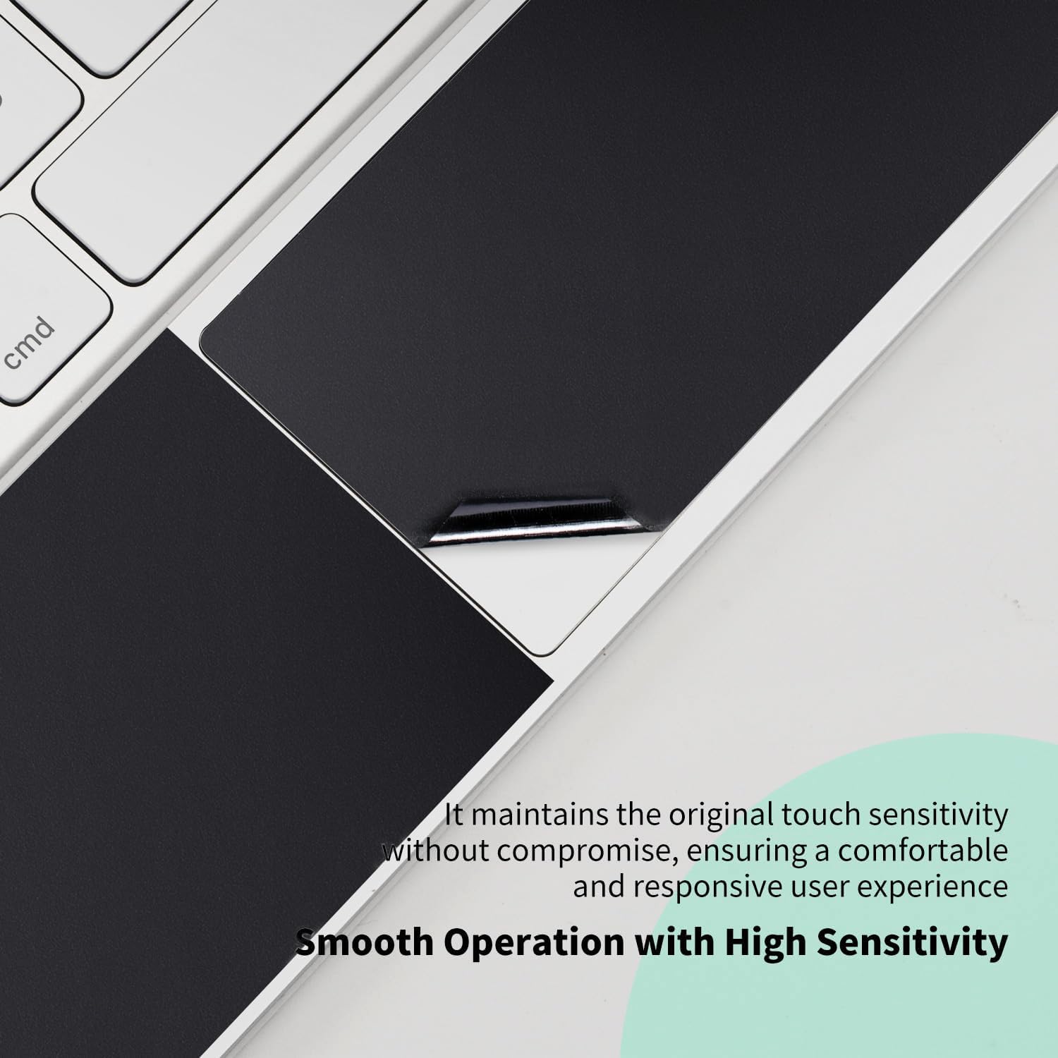 IMMOENUC Protective Skin Sticker for 2026 2025 iPad Air M4 M3 13-inch Magic Keyboard 3-Side ull Coverage Protective Vinyl Decals Self-Adhesive,Pre-Cut (Top/Bottom/Keyboard Panel)（Black）