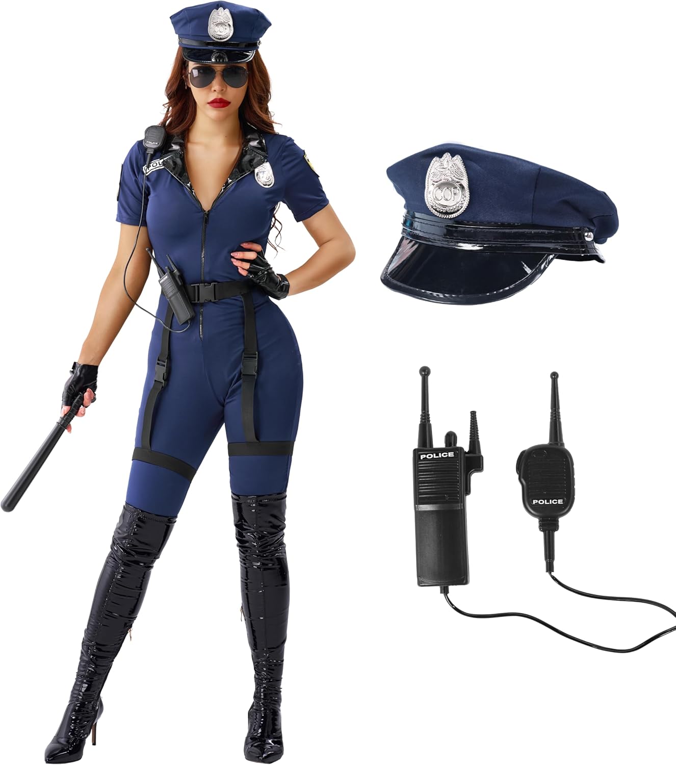 similar productspooktacular creations women police costume set, adult cop halloween costumes jumpsuit for halloween parties medium