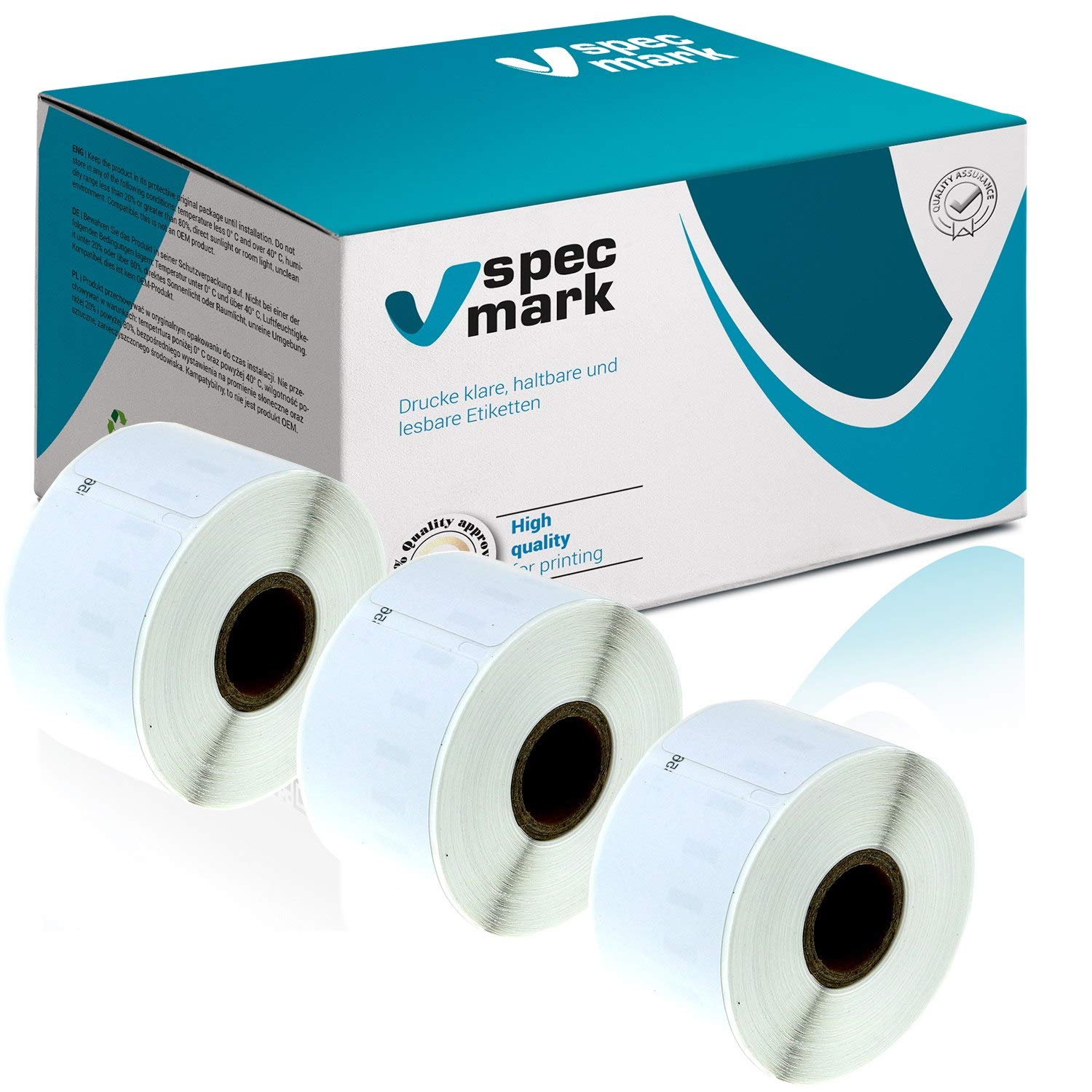 specmark Etiketten kompatibel mit DYMO 11356 41mm x 89mm S0722560 300 Stück - Bild 26 von 40