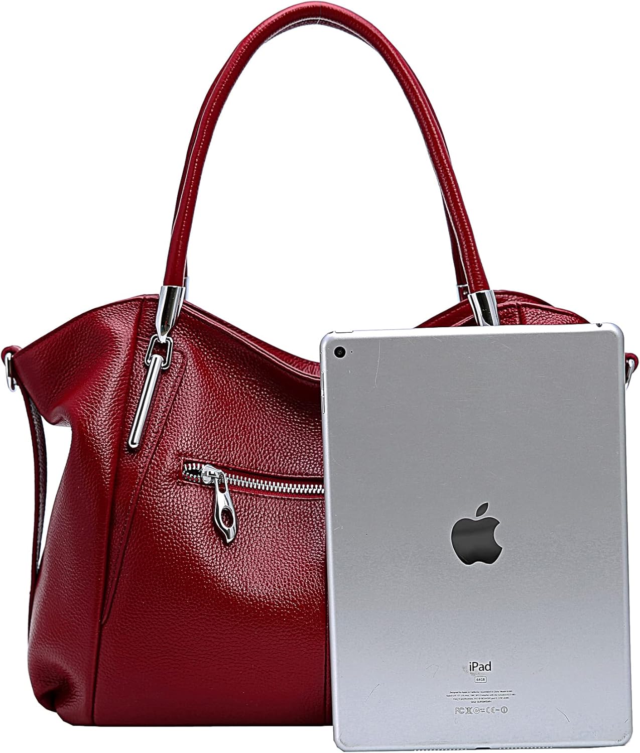 HESHE Leather Shoulder Purses for Women Tote Handbags Top Handle Bags Designer Satchel Handbag Ladies Hobo Bag Crossbody Bags - Image 4