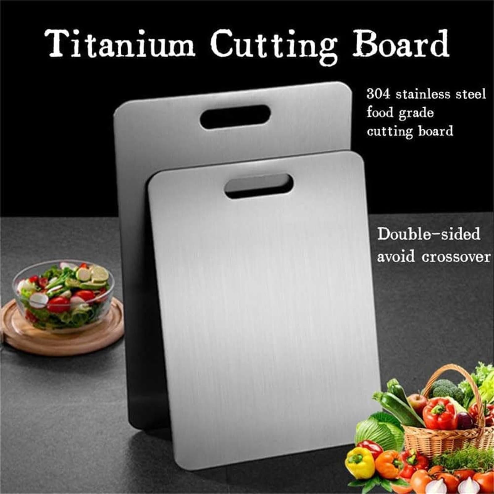 Tempered Glass Cutting Board - 14x10 Inch Clear Kitchen Board With Non-Slip Feet, Heat Resistant, Easy Clean Countertop Protector