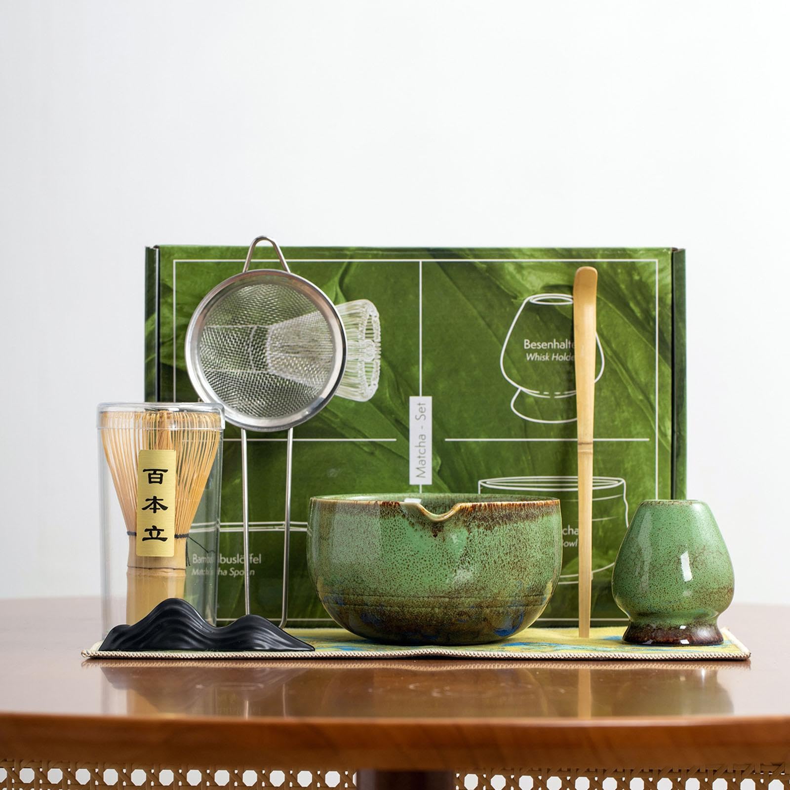 ATORSE™ Matcha Whisk Set Craft with Mat Whisk Holder for Tea Room Office Living Room|Home & Garden|Food & Beverages|Tea 1