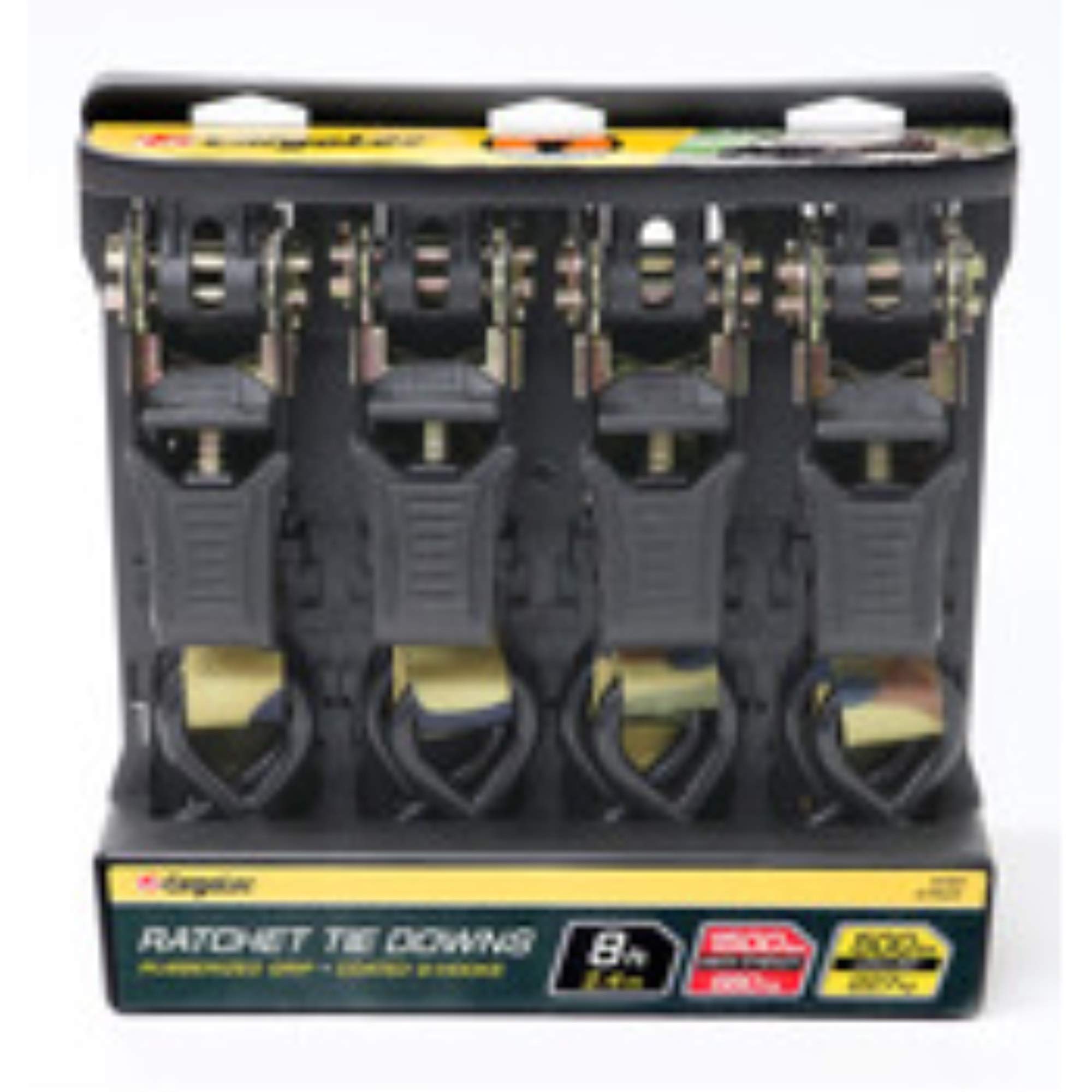 EVEREST Ratchet Tie Down Straps - 2 Pk - 12 Ft- 1000 Lbs Load Cap