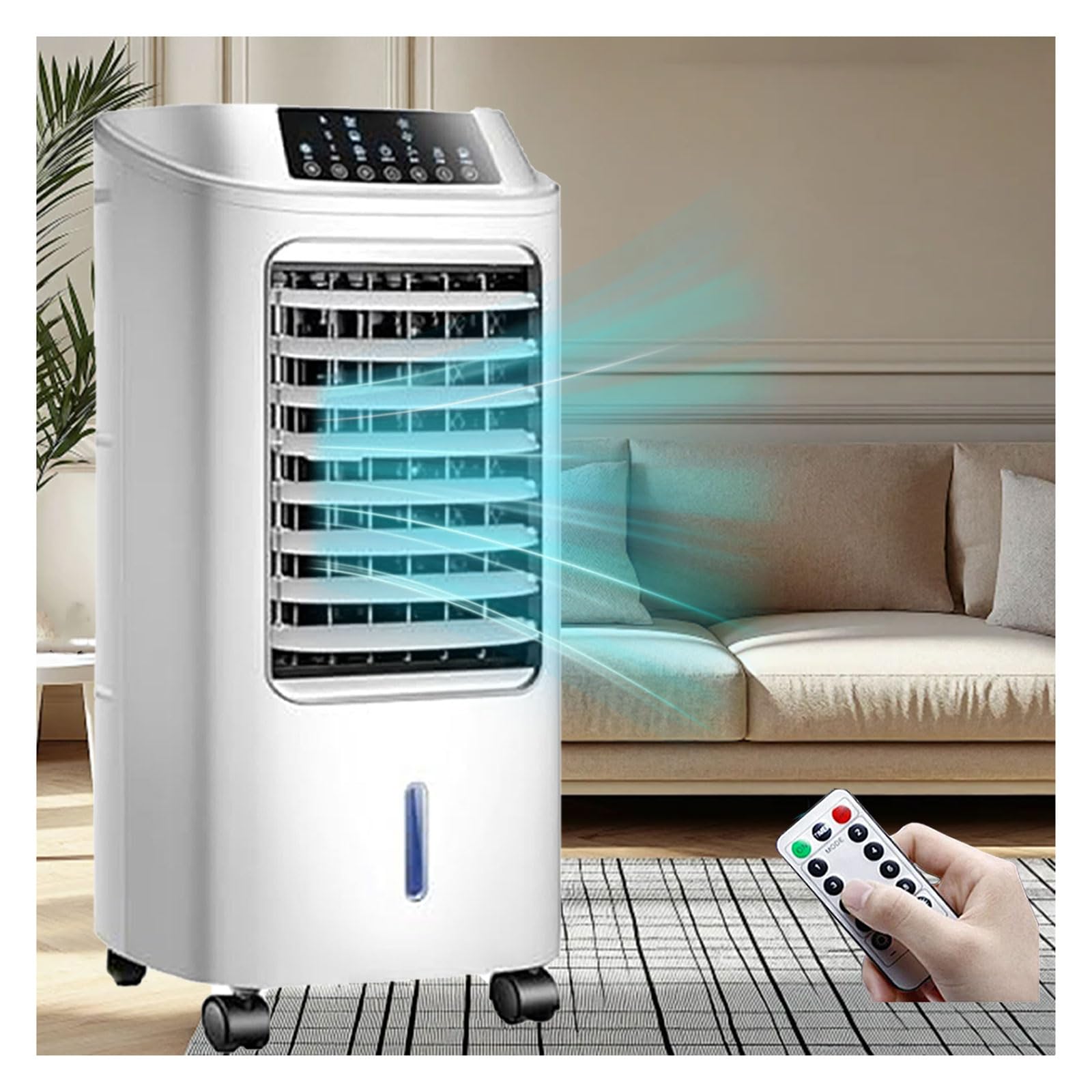Radiateur soufflant et rafraichisseur d'air nomade contre la chaleur et le froid