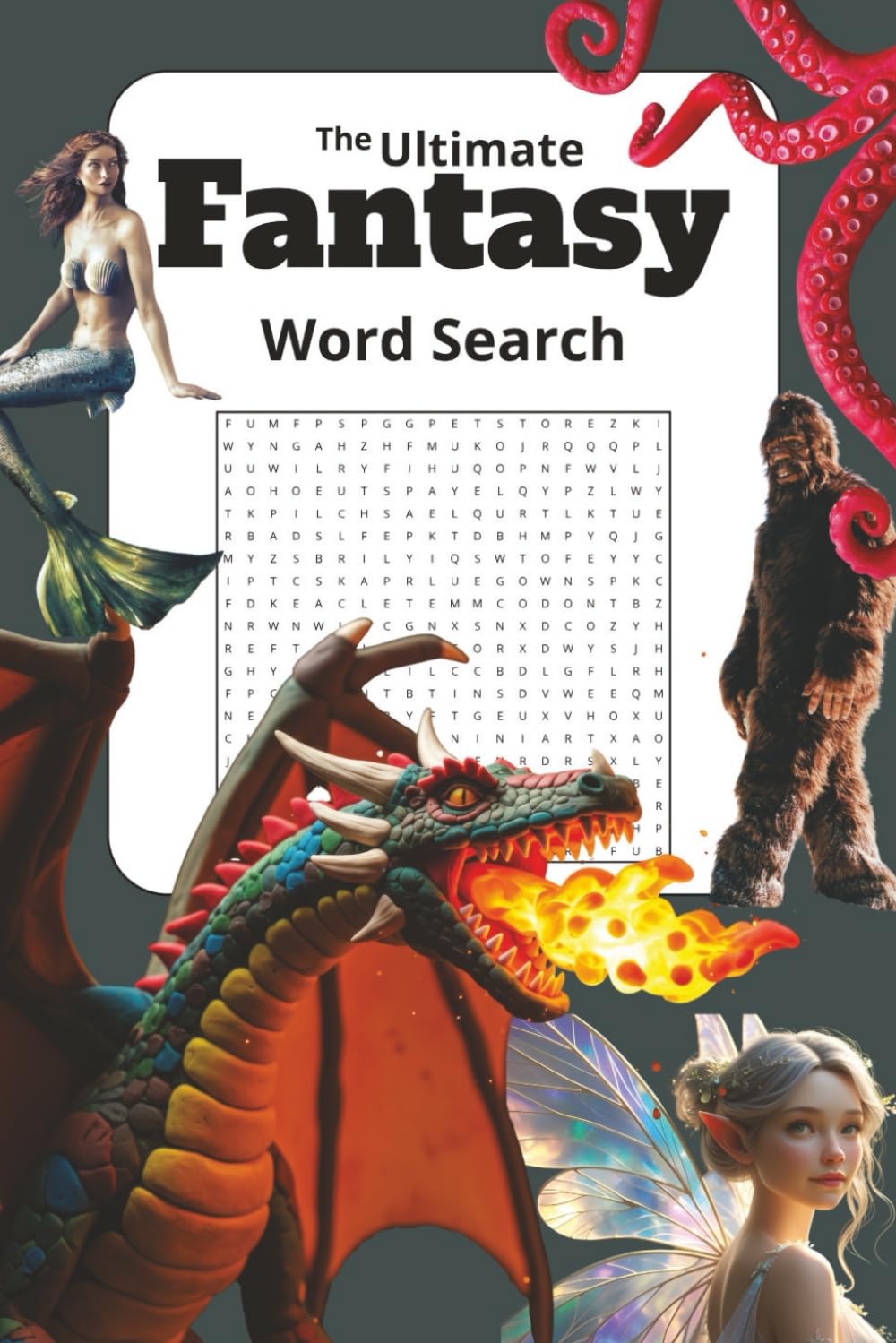 The Ultimate Fantasy Word Search: Word Search Puzzles with Easy to Read Print About Fantasy, Mythical Creatures, Cryptids and More | 6x9 inches, 140 ... for Vacations, Holidays, and Relaxation
