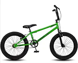 Bicicleta aro 20 BMX Pro-X Infantil Série 1 Aro Aero Freio V-Brake - Verde+Preto