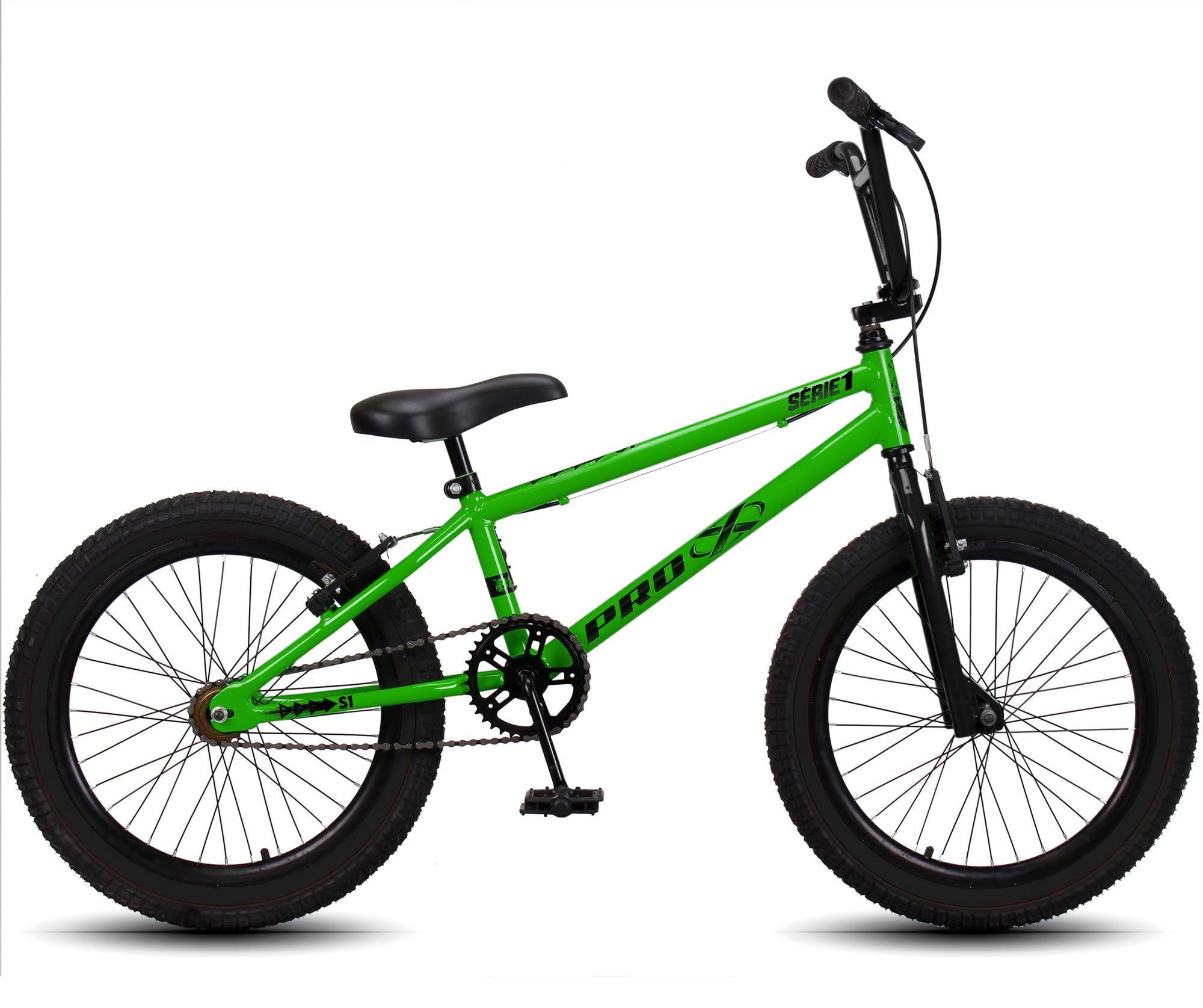 Bicicleta aro 20 BMX Pro-X Infantil Série 1 Aro Aero Freio V-Brake