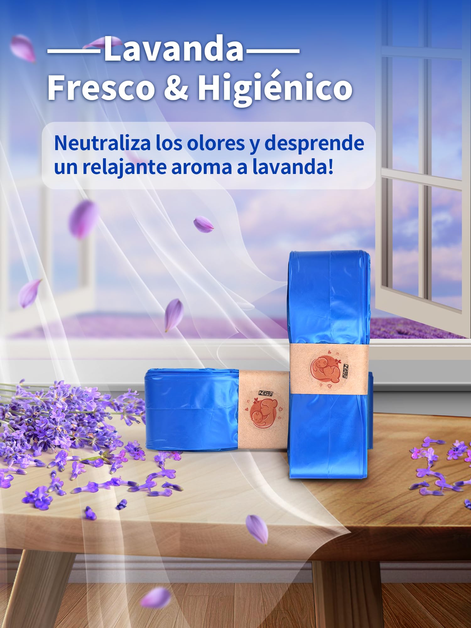 12 Recambios papelera pañales - recambios compatible Con Tomme Tipee Simplee Sangenic Twist & Click AngelCare classic xl bolsas pañales bebe - Olor a LAVANDA (Compatible Con Todos)