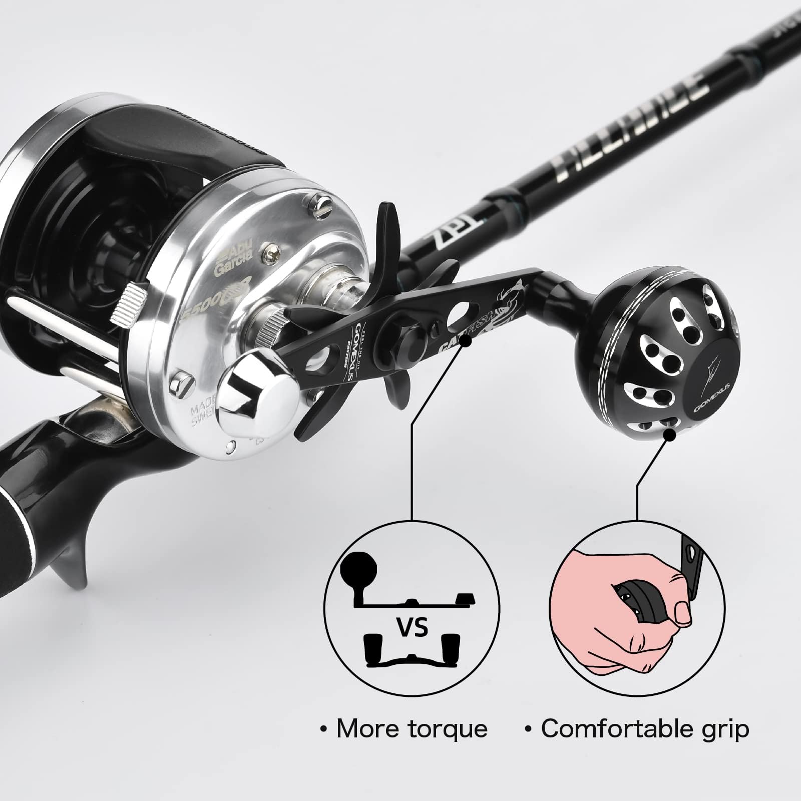Amazon | GOMEXUS パワーハンドル Abu Garcia Ambassadeur C3/C4/S/SX