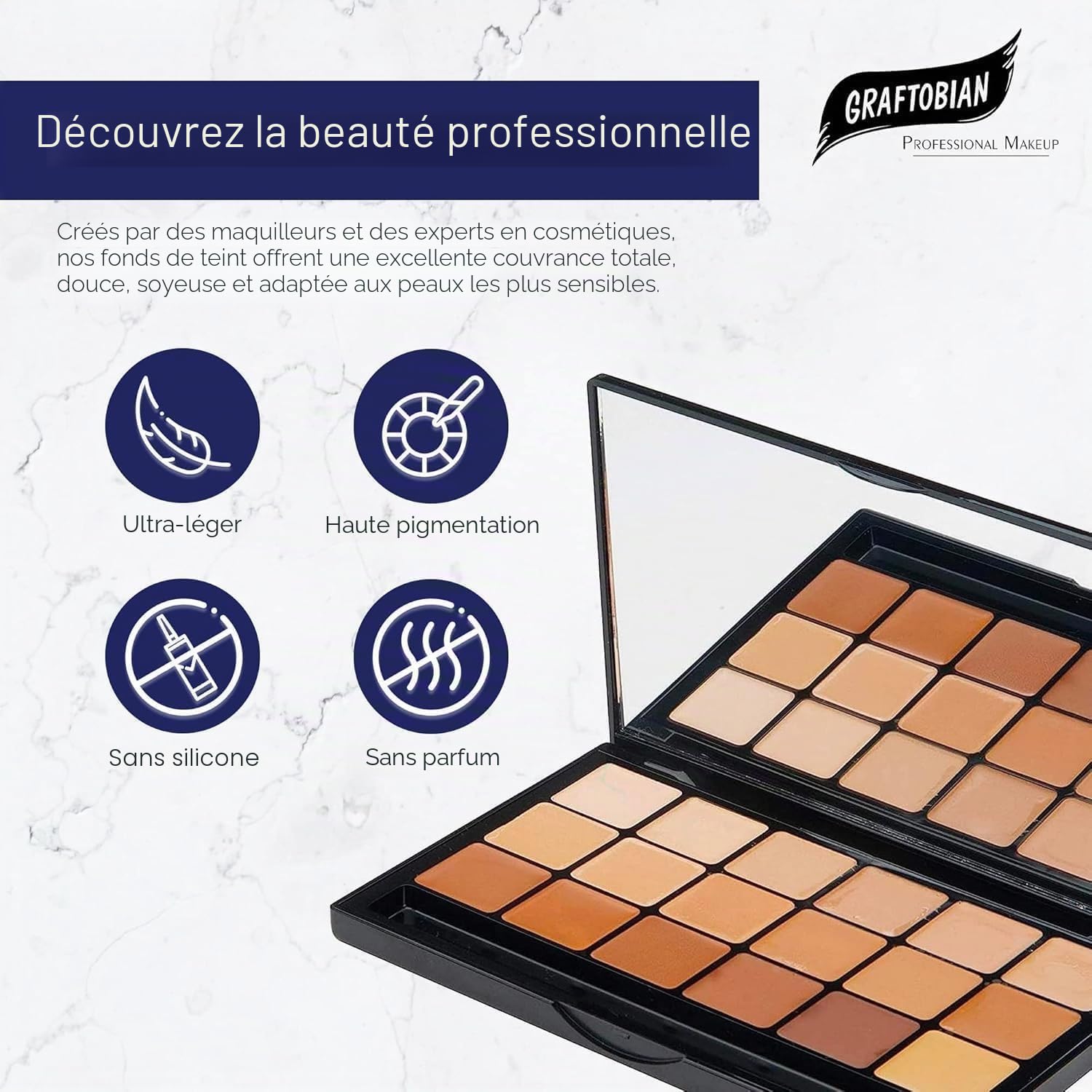 Graftobian HD Creme Foundation - Super Palette - Neutral by Graftobian