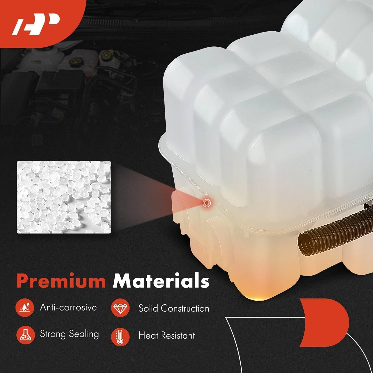 A-Premium Coolant Recovery Reservoir Tank [with Cap & Sensor & Tubing] Compatible with Chevy & GMC - 2001-2007 - Silverado Sierra 2500 HD, 2500 HD Classic, 3500, 3500 Classic - 6.6L OHV Diesel Turbo