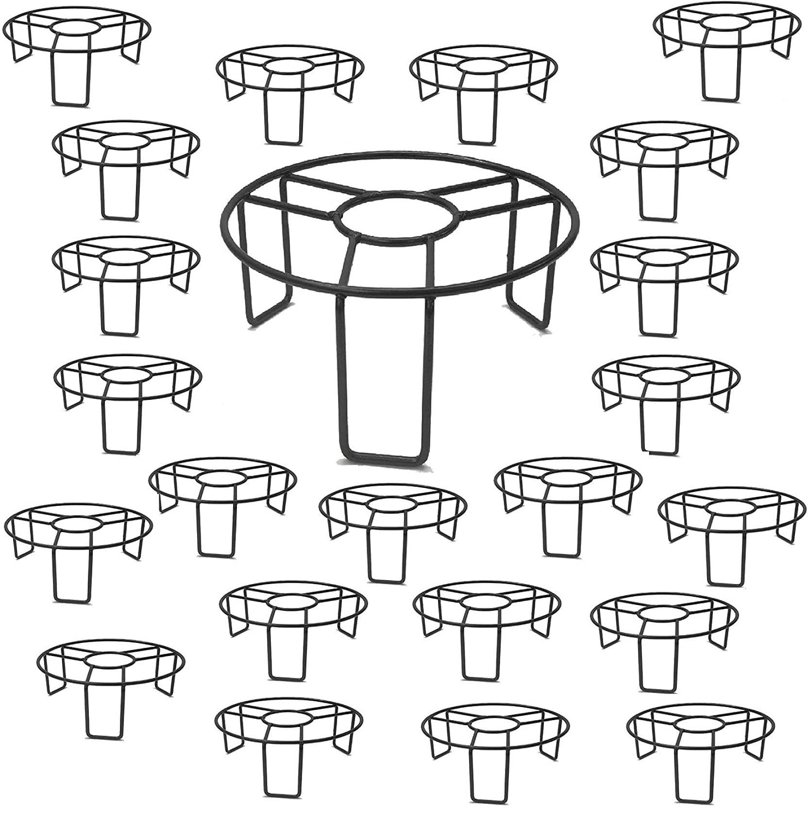 Plant Stand (Set of 24) | Pot Stands for Plants | Plant Stand for Balcony | Planter Stand | Gamla Stand | Strong Metal Stand for Plants, Size - 21.5cm, Pack of 24, Metal (Heavy Duty) (B09BBCYK8N) Amazon Price History, Amazon Price Tracker